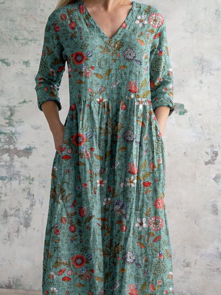 Amélie™ - Rochie de vară elegantă din bumbac