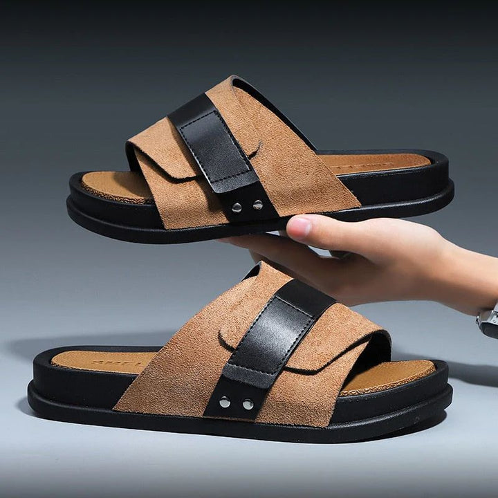 Men's Summer Leather Sandals - Universal