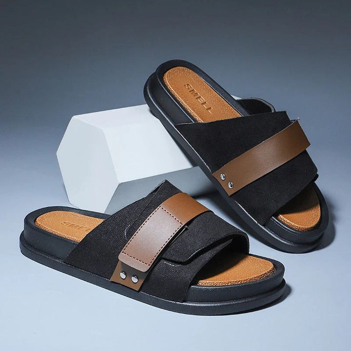 Men's Summer Leather Sandals - Universal