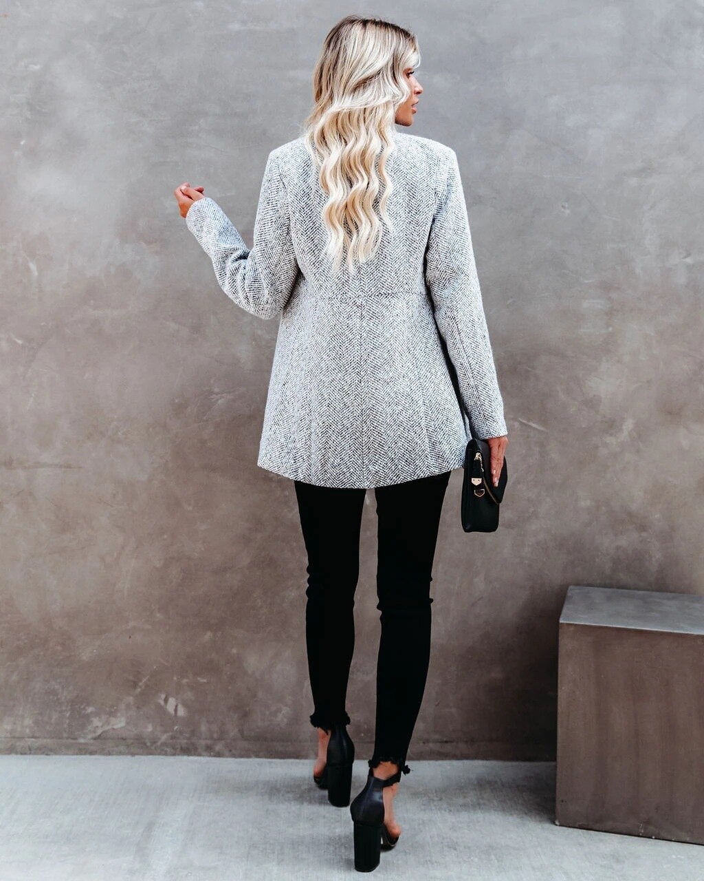 Livia - Elegant tweed blazer for a perfect spring and autumn look for women