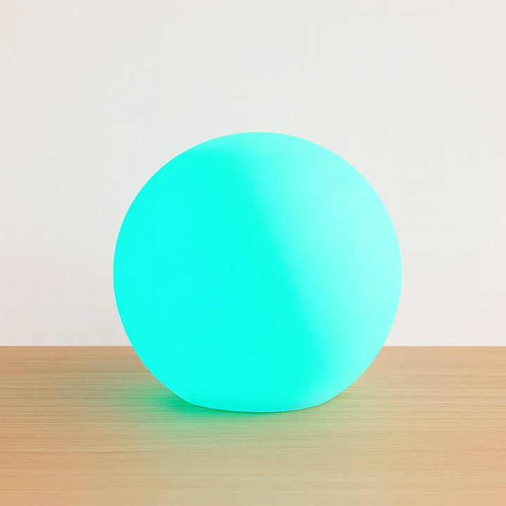 Lampada da tavolo LED senza fili in PVC, forma di luna e globo, dimmerabile, per soggiorno, IP65