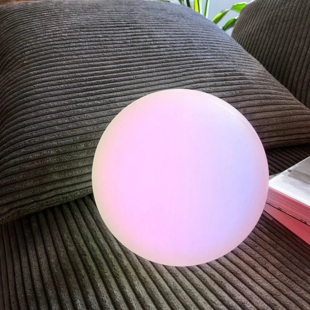 Lampada da tavolo LED senza fili in PVC, forma di luna e globo, dimmerabile, per soggiorno, IP65