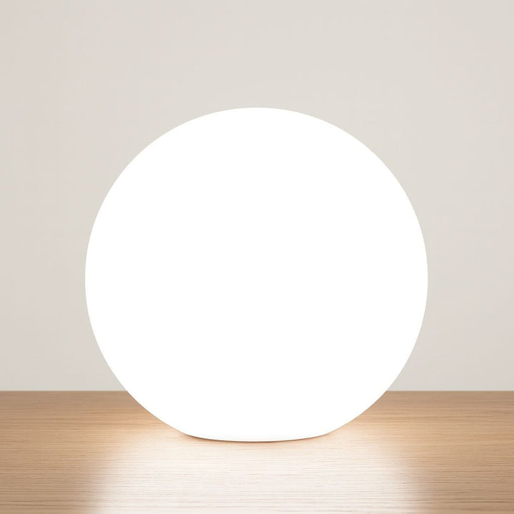 Lampada da tavolo LED senza fili in PVC, forma di luna e globo, dimmerabile, per soggiorno, IP65