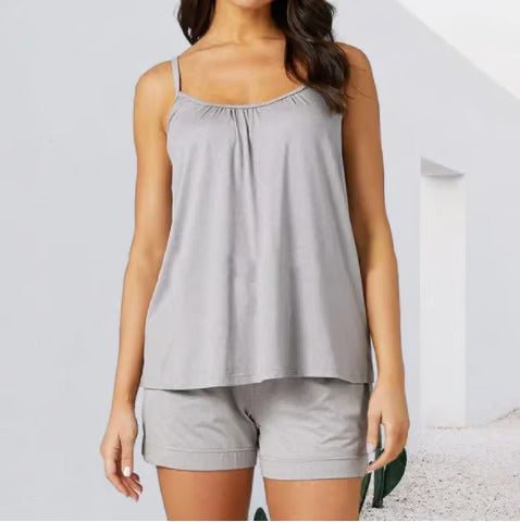 Canotta donna con reggiseno integrato in modal traspirante per la stagione estiva