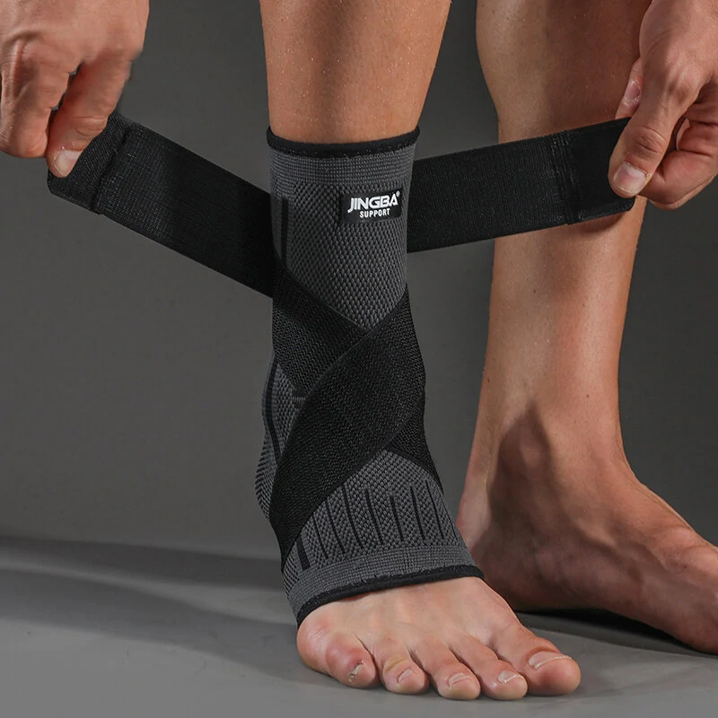 Bande de compression stabilisante pour la cheville, réglable, pour le sport et l'usage quotidien