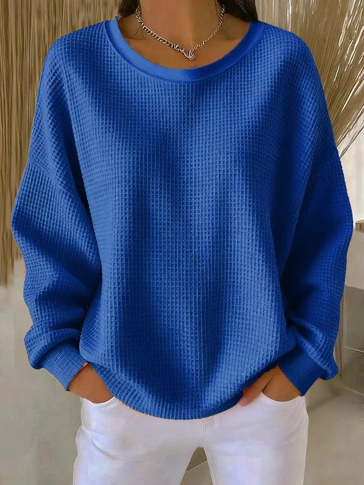 Pull pour femme en maille classique pour l'automne, chaud et confortable au quotidien.