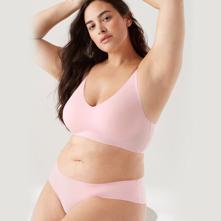 Soutien-gorge grande taille femme maintien optimal en nylon pour l'été sans armatures