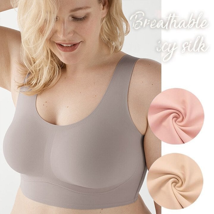 Soutien-gorge grande taille femme maintien optimal en nylon pour l'été sans armatures