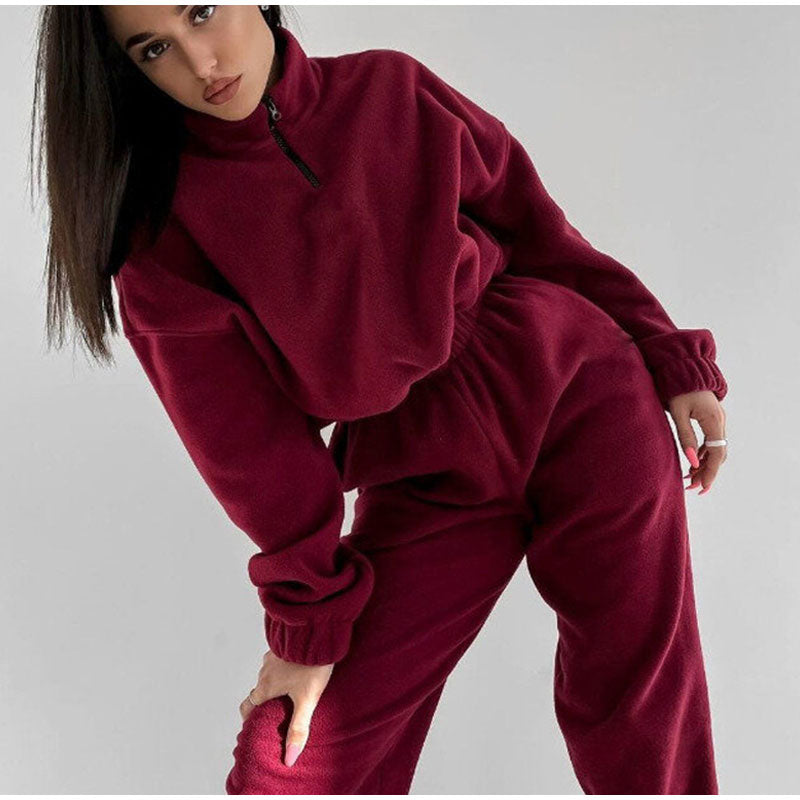 Rosie - Tuta da jogging rossa elegante per donne