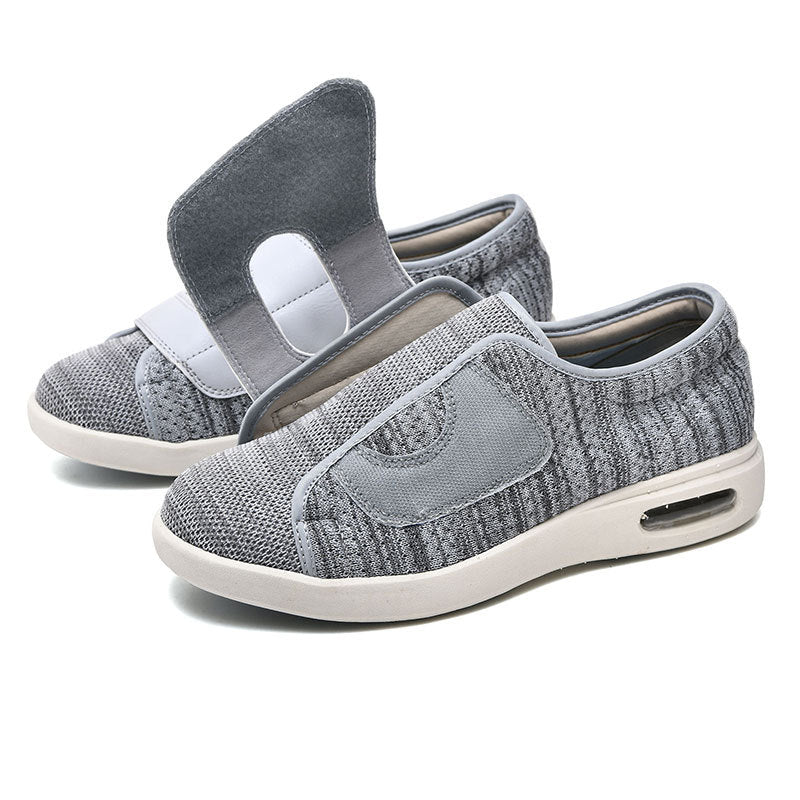 Chaussures de marche larges en maille respirante et réglables pour pieds gonflés