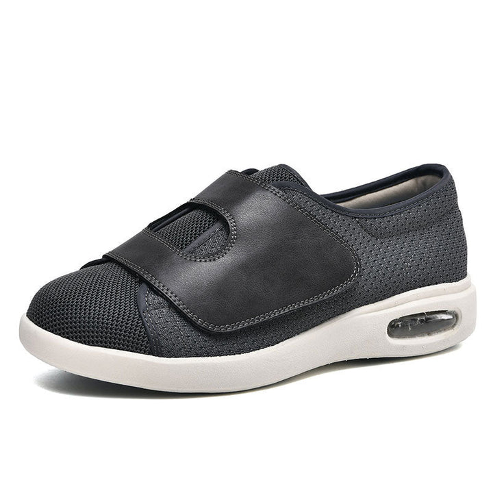 Chaussures de marche larges en maille respirante et réglables pour pieds gonflés