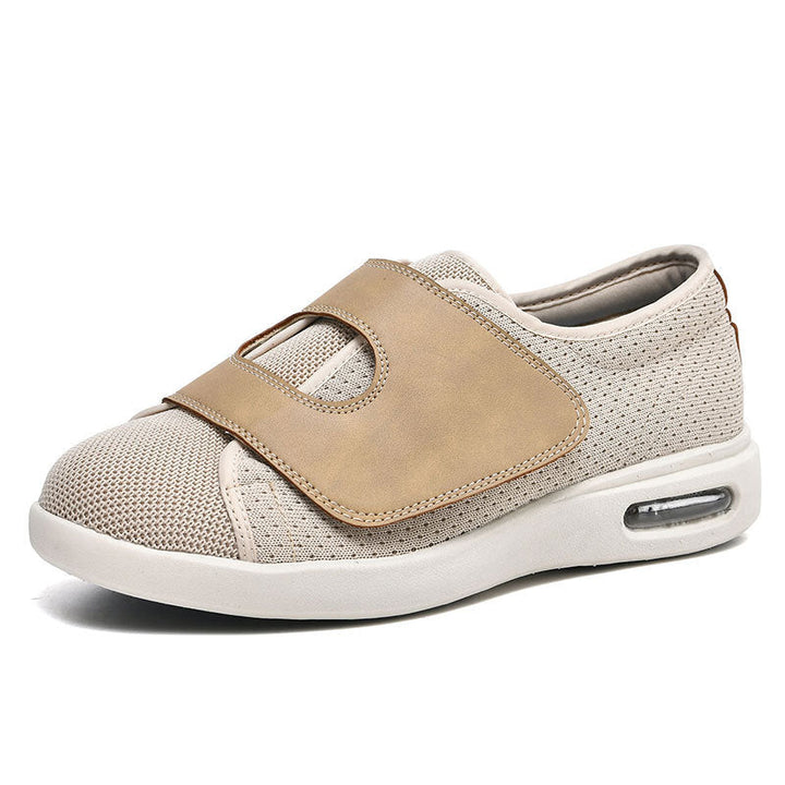 Chaussures de marche larges en maille respirante et réglables pour pieds gonflés