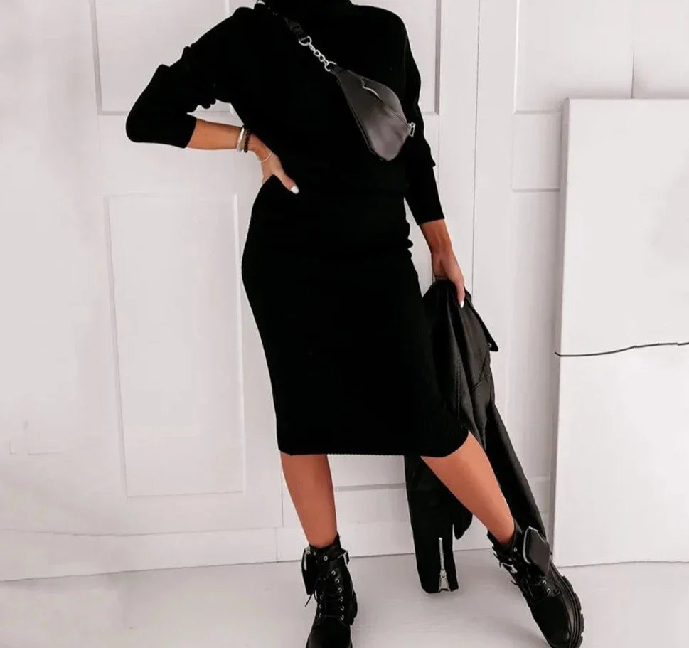 Kiana - Completo a 2 pezzi in maglia elegante per donne