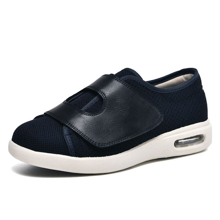 Chaussures de marche larges en maille respirante et réglables pour pieds gonflés