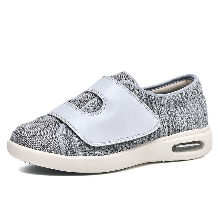 Chaussures de marche larges en maille respirante et réglables pour pieds gonflés