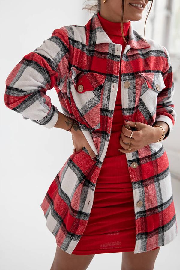 Marga - Elegant and comfortable plaid blouse for women