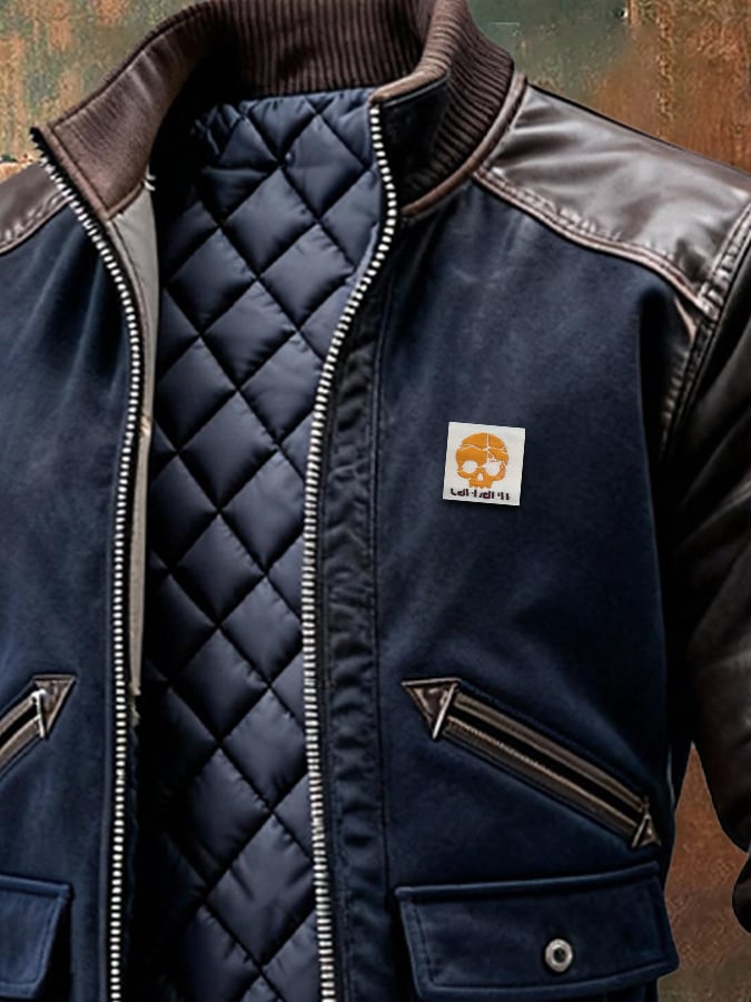 Chaqueta de mujer acolchada de entretiempo, negra, para el otoño