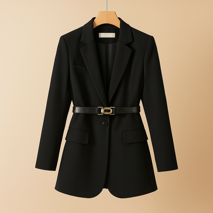 Blazer femme cintré en coton coupe élégante pour la saison estivale