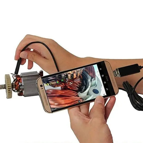 Telecamera endoscopica per smartphone, 5 m, HD, impermeabile IP67, per ispezione di tubi e motori