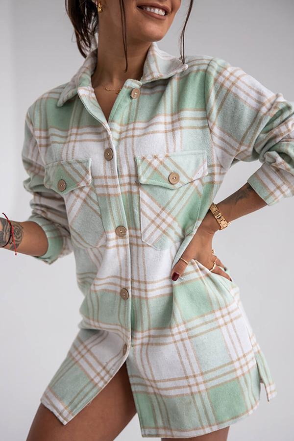 Marga - Elegant and comfortable plaid blouse for women