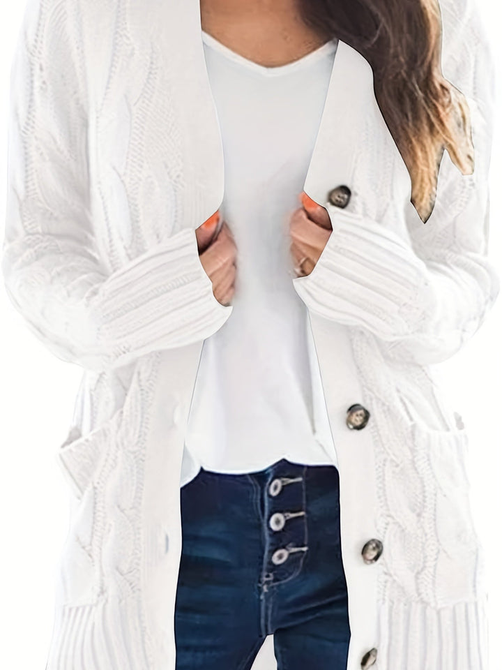 Gilet féminin en tricot pour l'automne, élégant et classique