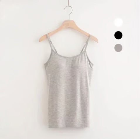 Canotta donna con reggiseno integrato in modal traspirante per la stagione estiva
