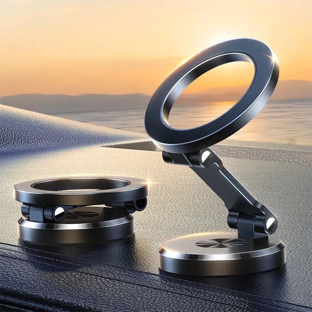 Support magnétique de voiture pour téléphone, pliant et robuste, pour la navigation et une conduite sûre