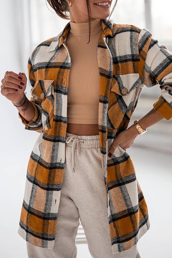 Marga - Elegant and comfortable plaid blouse for women