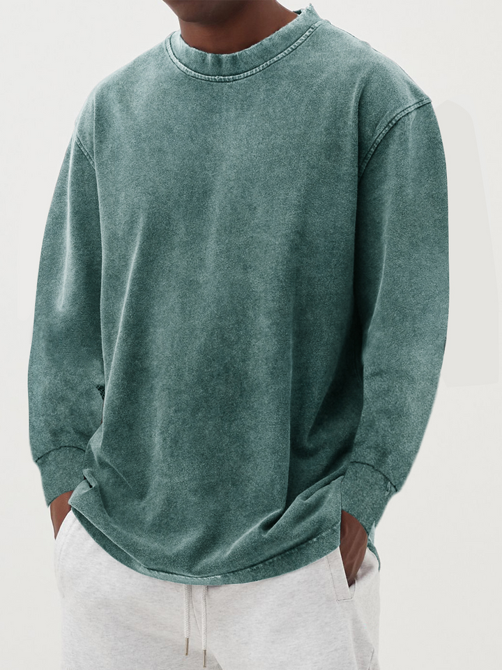Men's cotton long-sleeve T-shirt for autumn