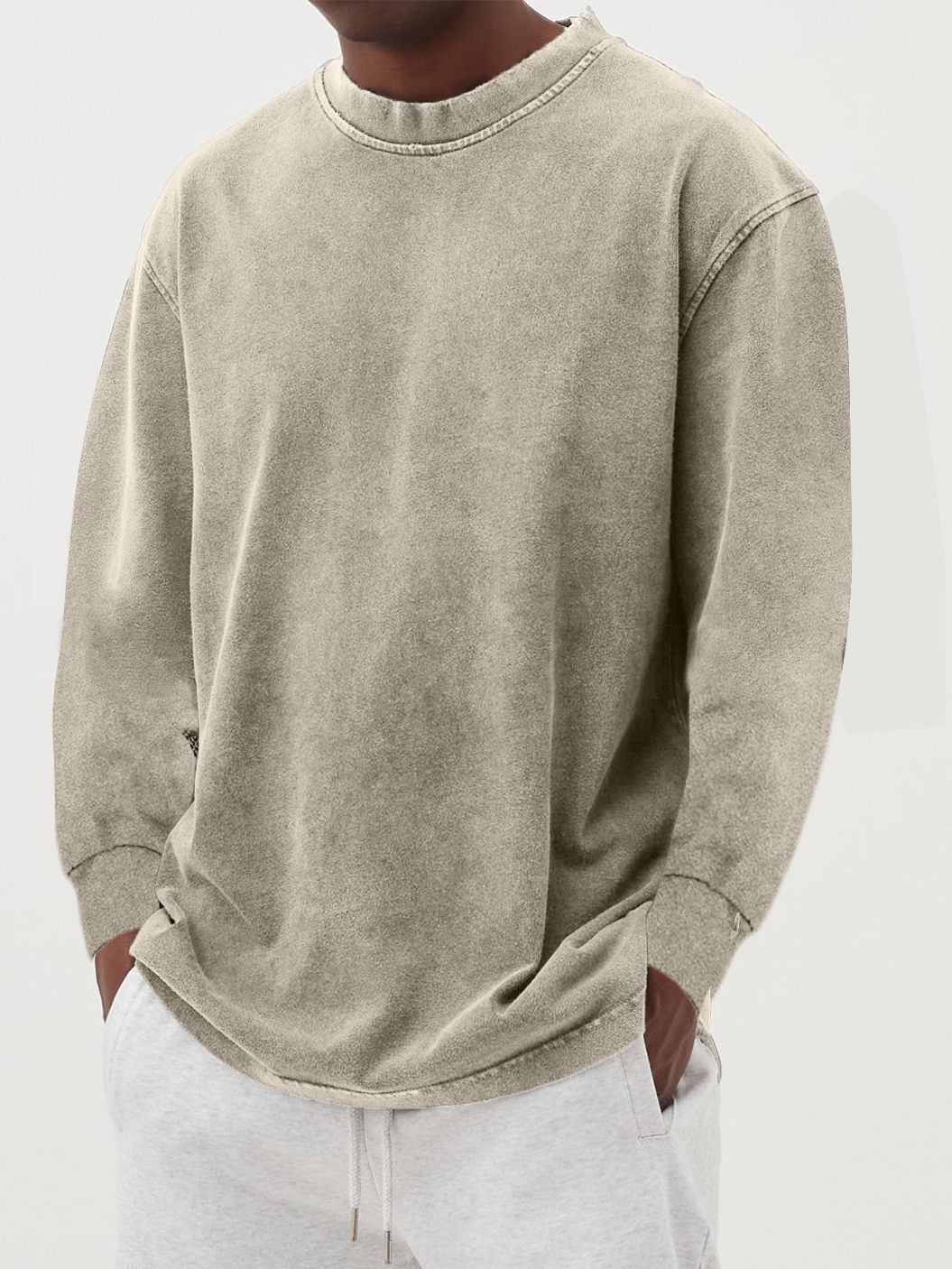 Men's cotton long-sleeve T-shirt for autumn