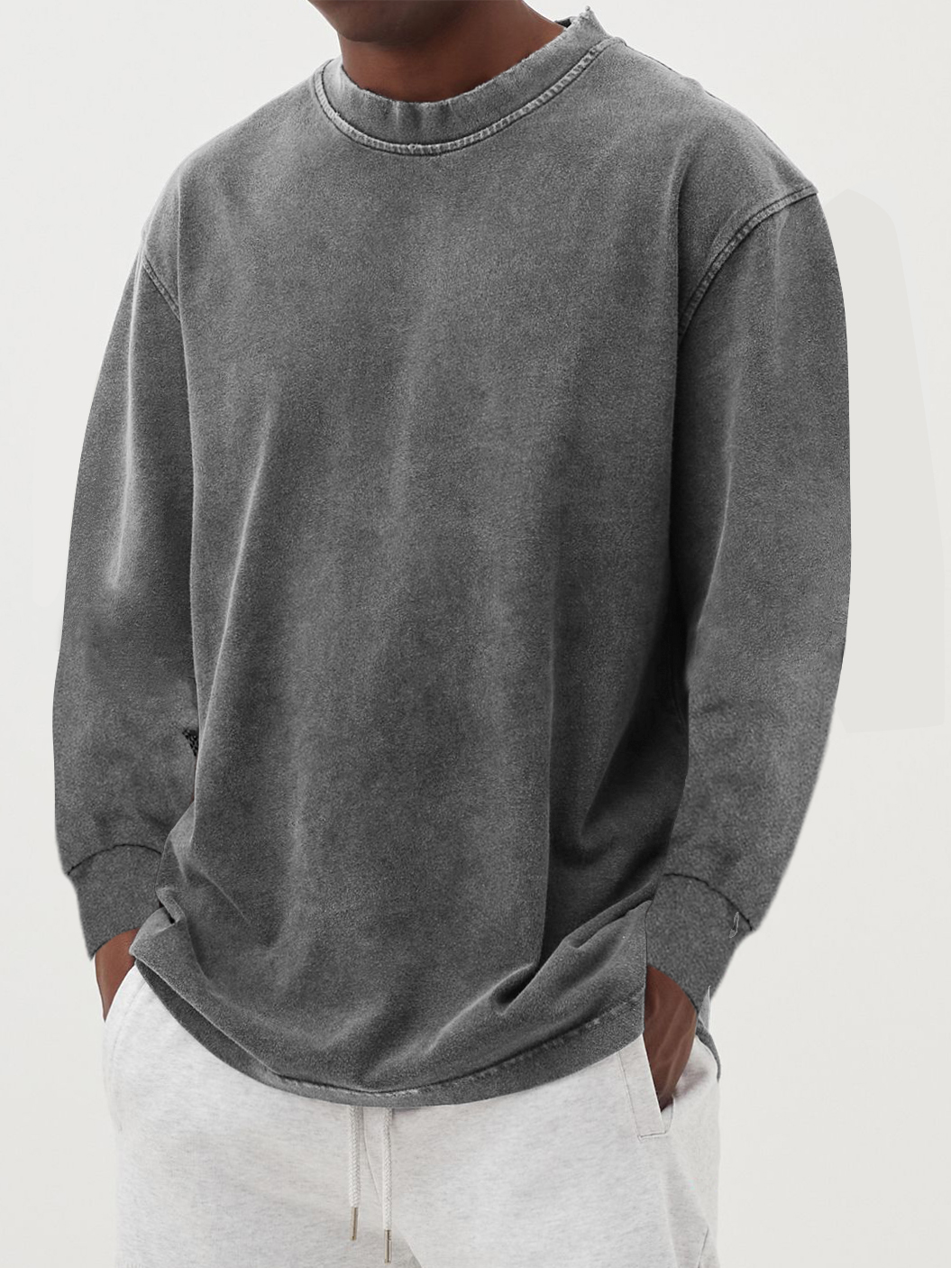 Men's cotton long-sleeve T-shirt for autumn