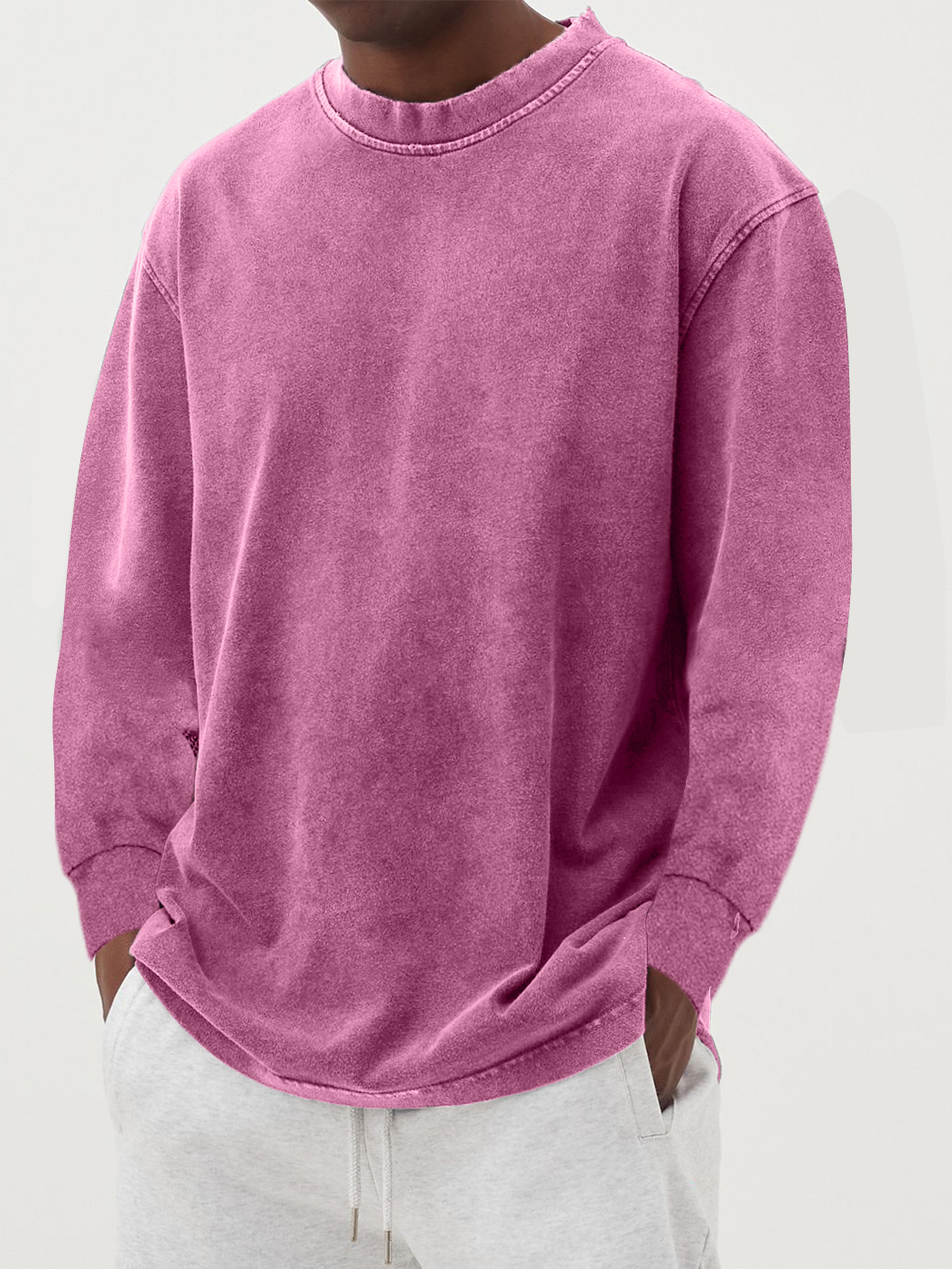 Men's cotton long-sleeve T-shirt for autumn