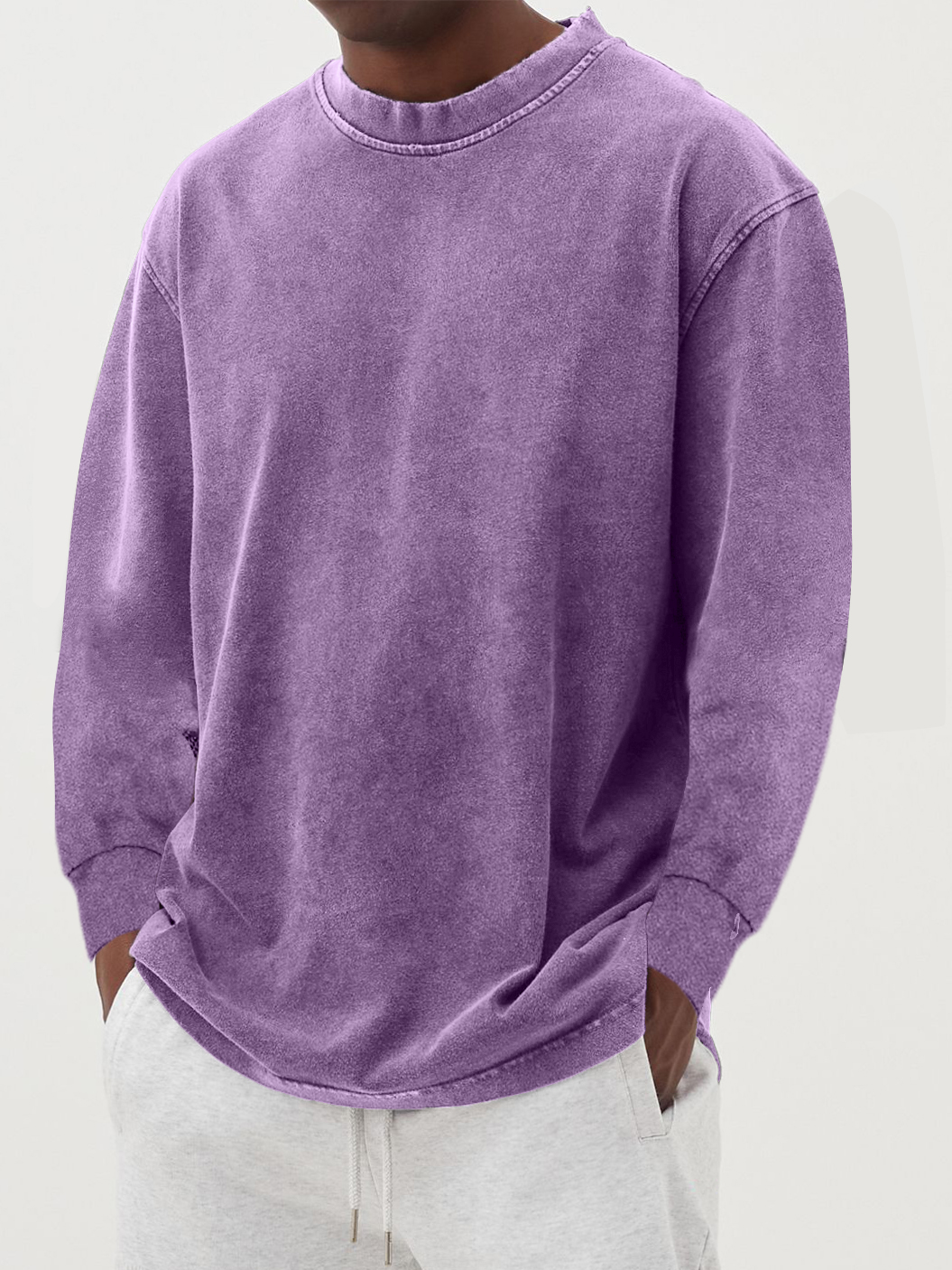 Men's cotton long-sleeve T-shirt for autumn