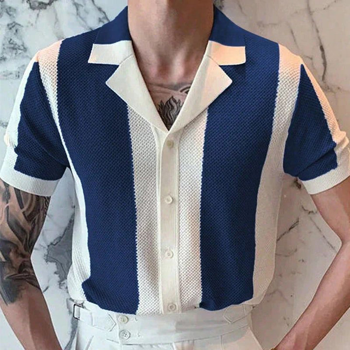 Summer knit shirt, elegant and versatile - Hiske