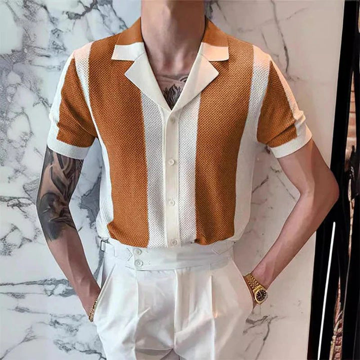 Summer knit shirt, elegant and versatile - Hiske