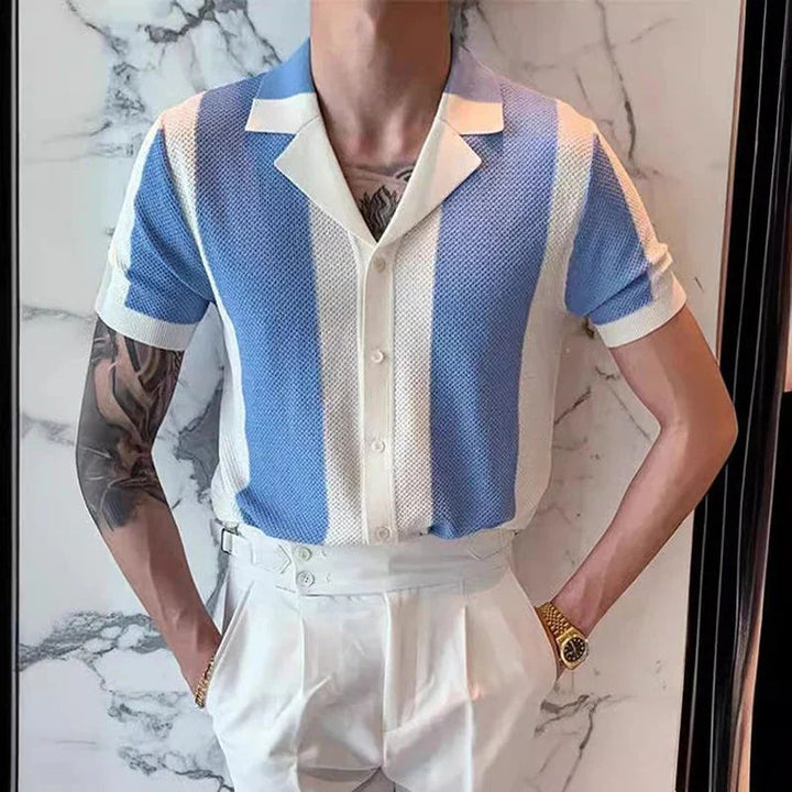 Summer knit shirt, elegant and versatile - Hiske