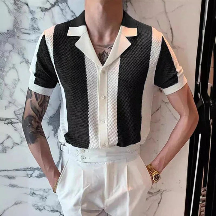 Summer knit shirt, elegant and versatile - Hiske
