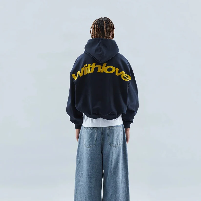 Sweat à capuche oversize en coton avec imprimé pour l'automne streetwear