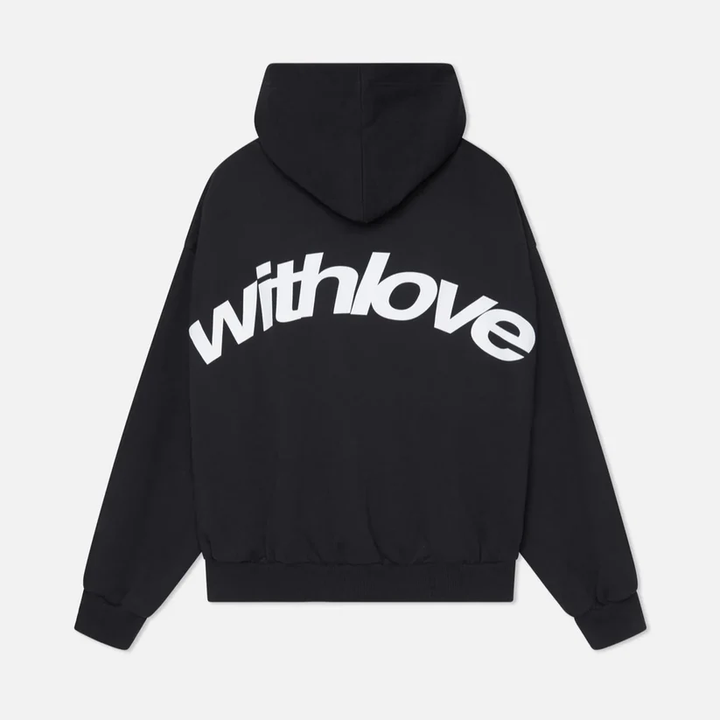 Sweat à capuche oversize en coton avec imprimé pour l'automne streetwear