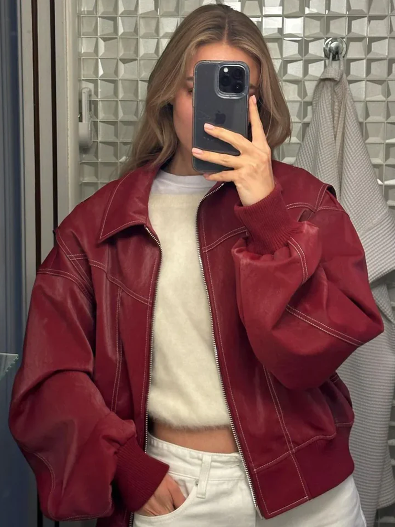 Veste femme oversize en coton pour l’automne et la mi-saison