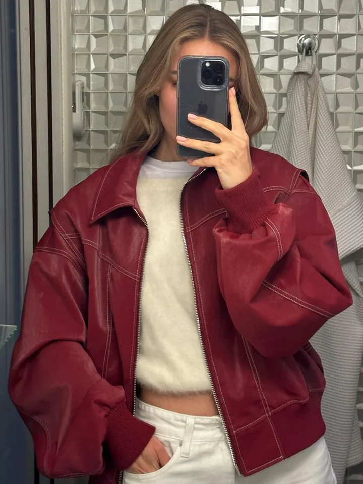 Veste femme oversize en coton pour l’automne et la mi-saison