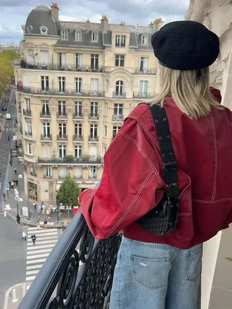 Veste femme oversize en coton pour l’automne et la mi-saison