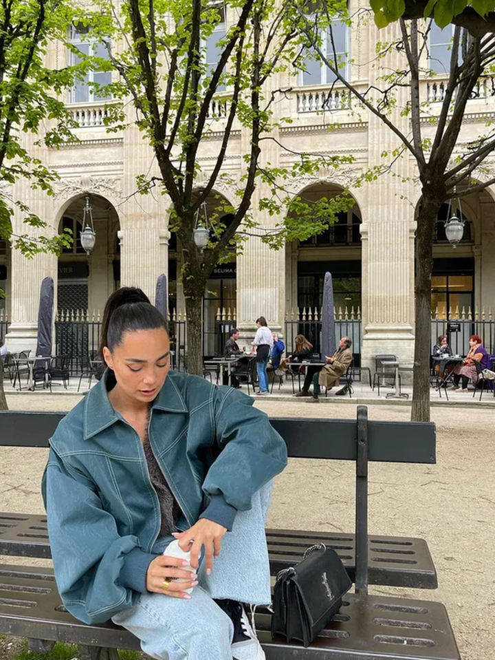 Veste femme oversize en coton pour l’automne et la mi-saison