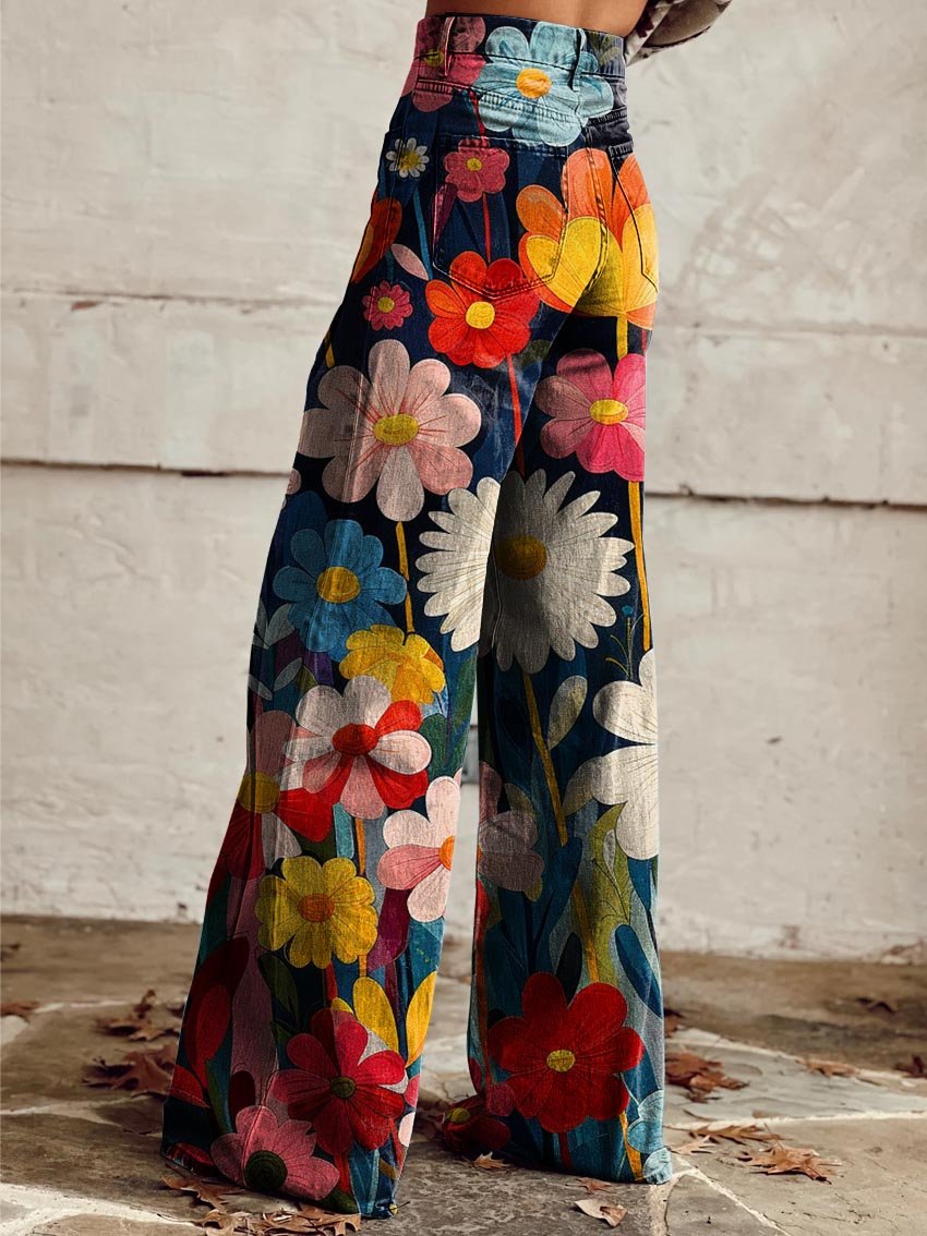 Sophie™ - Pantaloni Larghi a Fiori