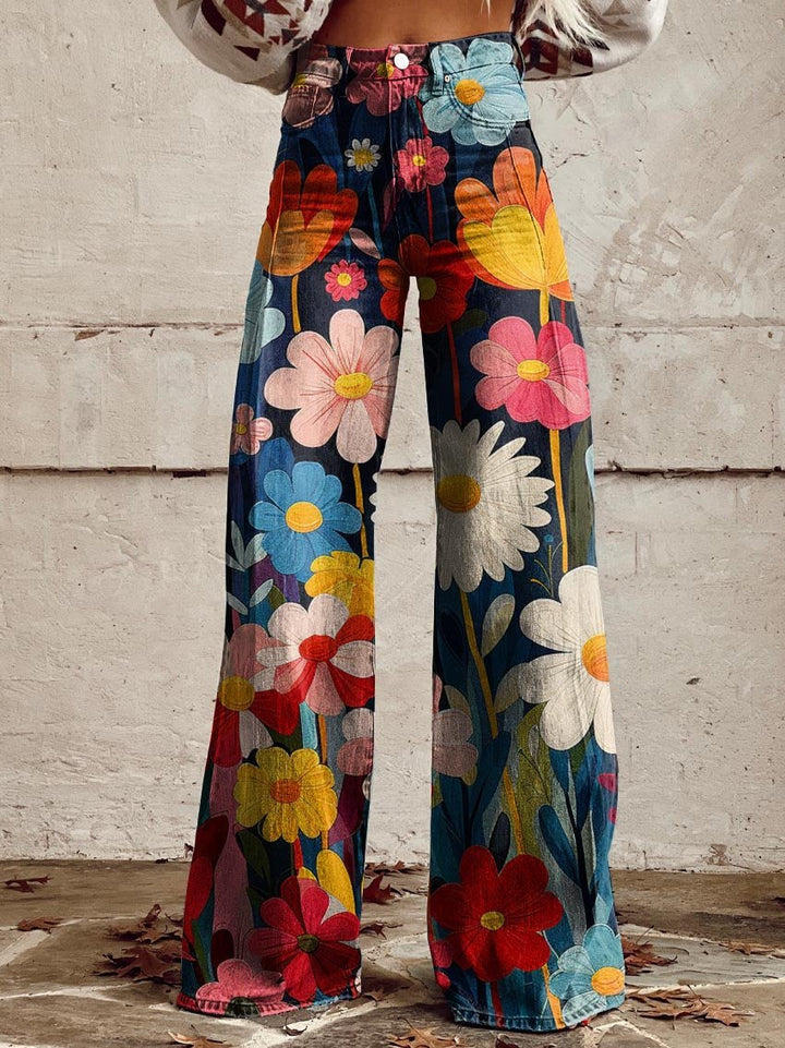 Sophie™ - Pantaloni Larghi a Fiori