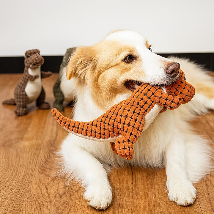 Indestructible Plush Dog Toy, Chew-Resistant, for Large Breeds