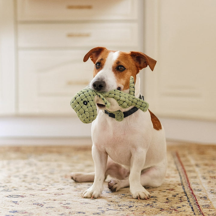 Indestructible Plush Dog Toy, Chew-Resistant, for Large Breeds