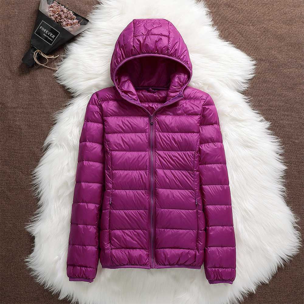 Claire™ - Giacca in Piumino di Cotone con Cappuccio