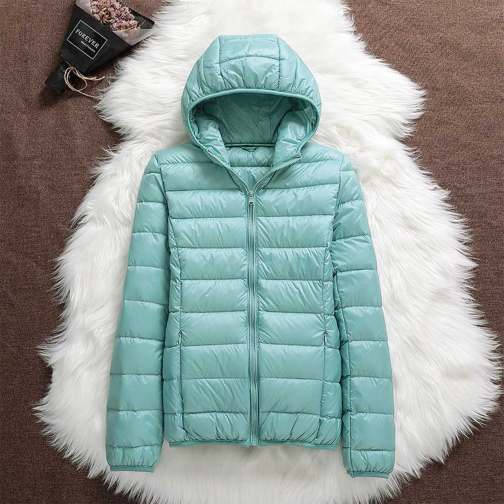 Claire™ - Giacca in Piumino di Cotone con Cappuccio