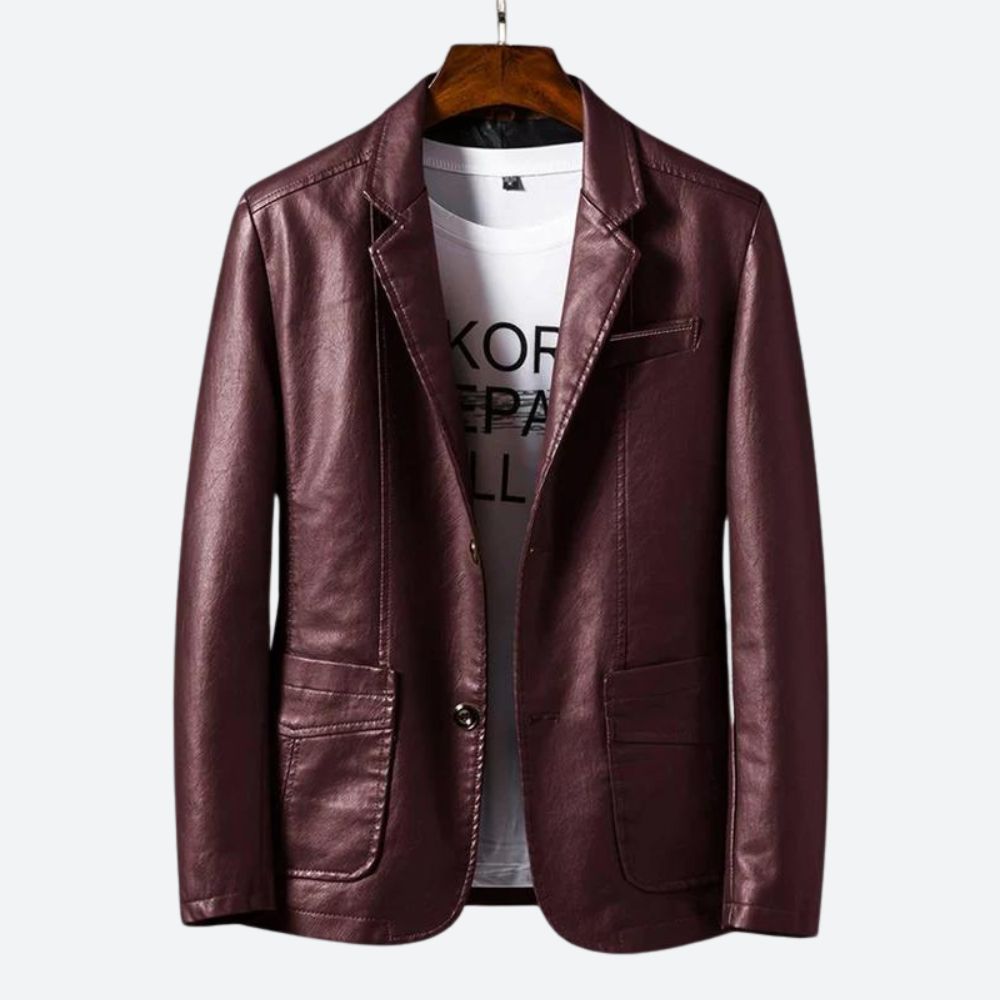 Blazer de cuero elegante - Samuel